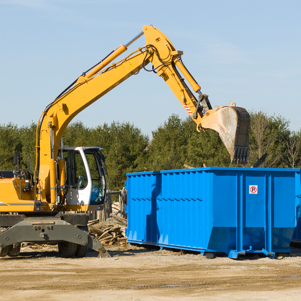 can i choose the location where the residential dumpster will be placed in Pinetop AZ